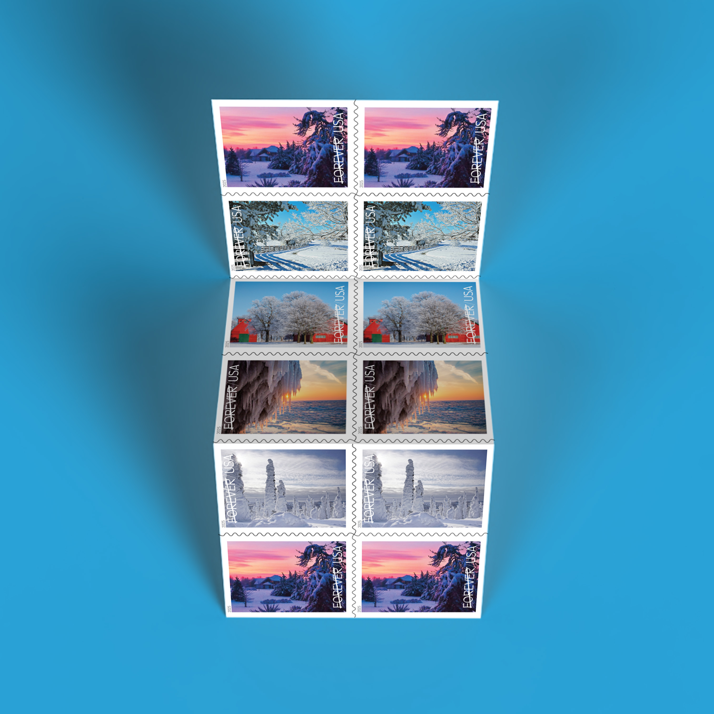 Winter Landscapes Booklet of 20 — Stamps Forever