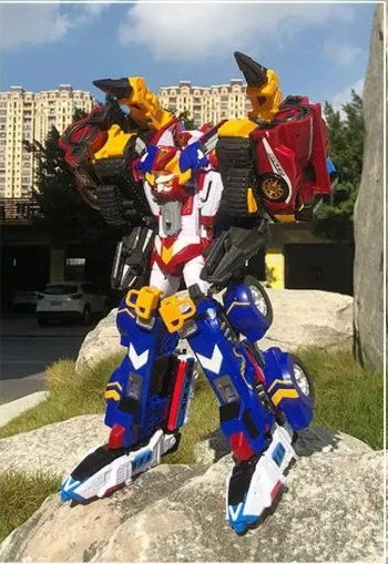 6 IN 1 マスター V 究極のトボット変換車ロボット玩具韓国漫画兄弟