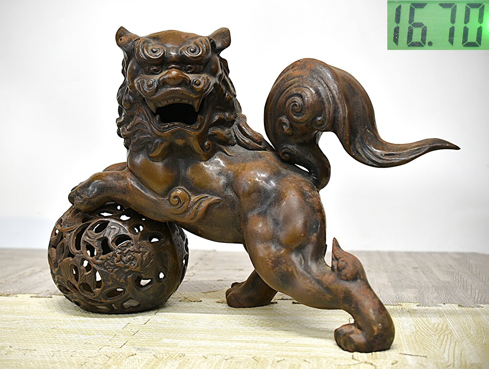 Yahoo!オークション -「玉獅子」(鉄製) (金属工芸)の落札相場・落札価格