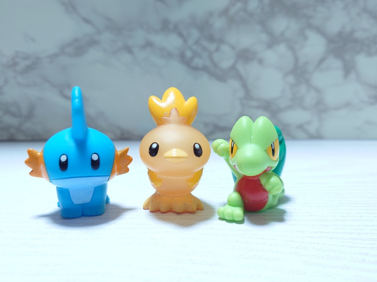 ポケモンキッズ アチャモ クリア ミズゴロウ キモリ 2002年製