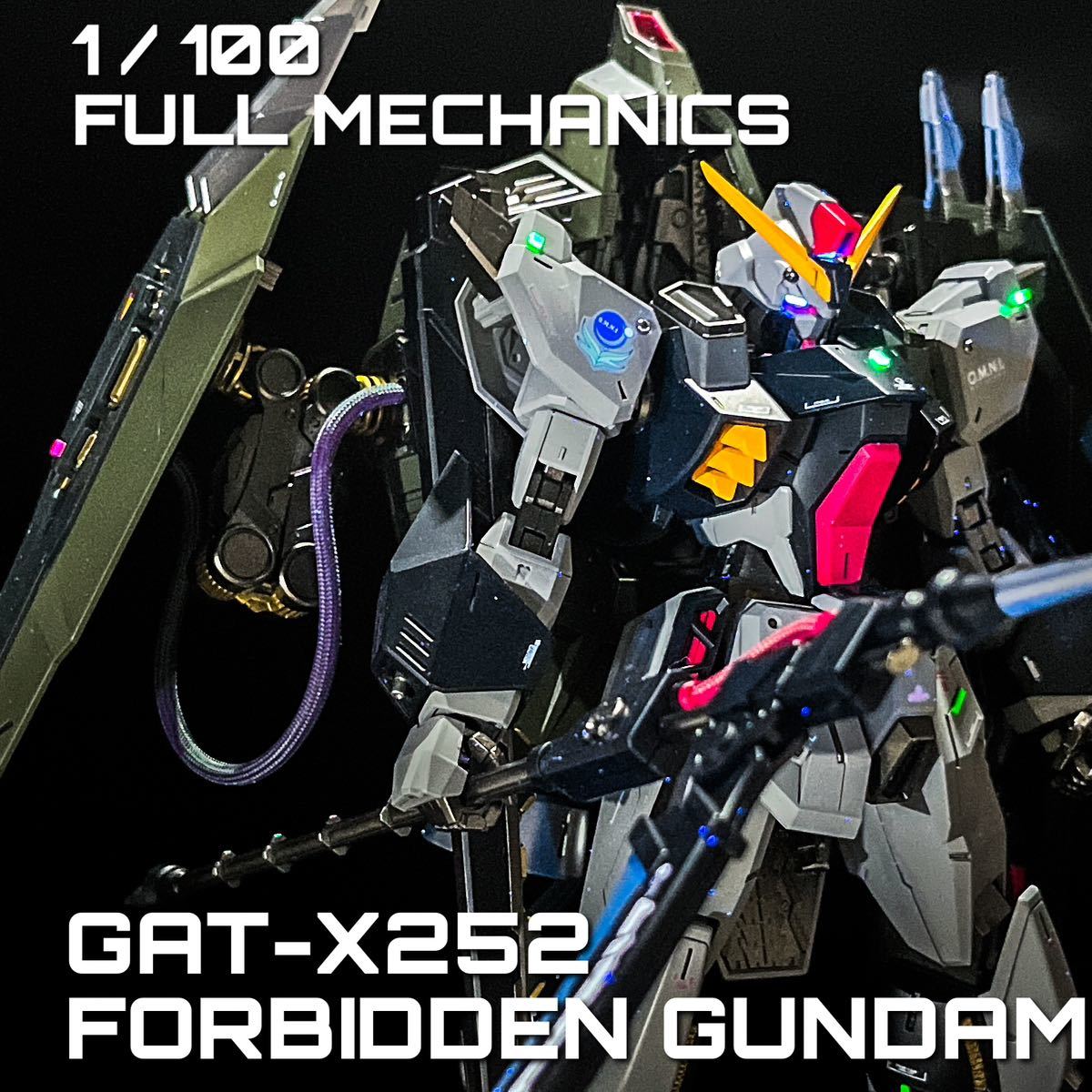Yahoo!オークション - 1/100 フルメカニクス フォビドゥンガンダム 塗