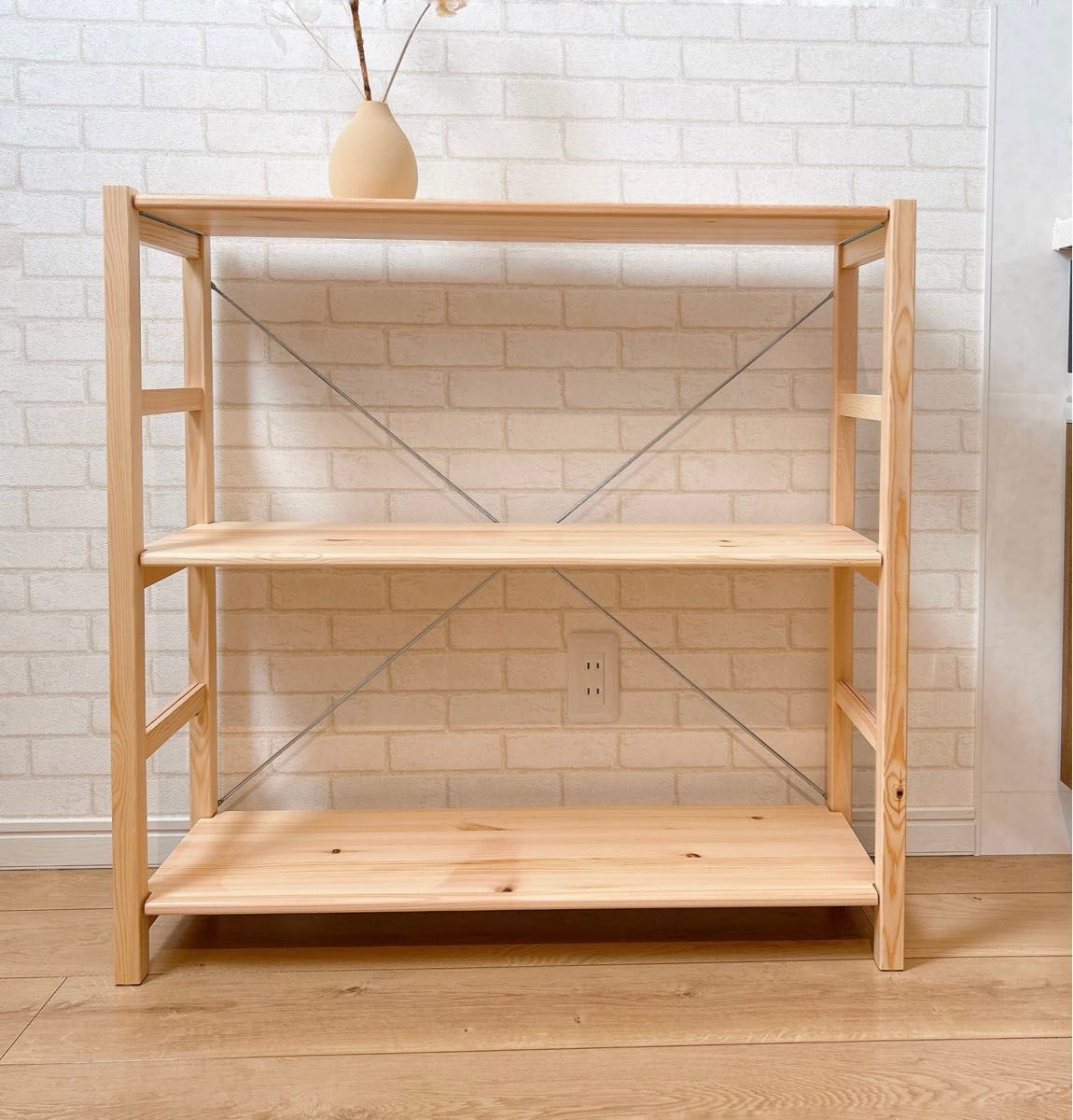 無印良品 パイン材ユニットシェルフ奥行25cmタイプ 86cm幅 小 幅86