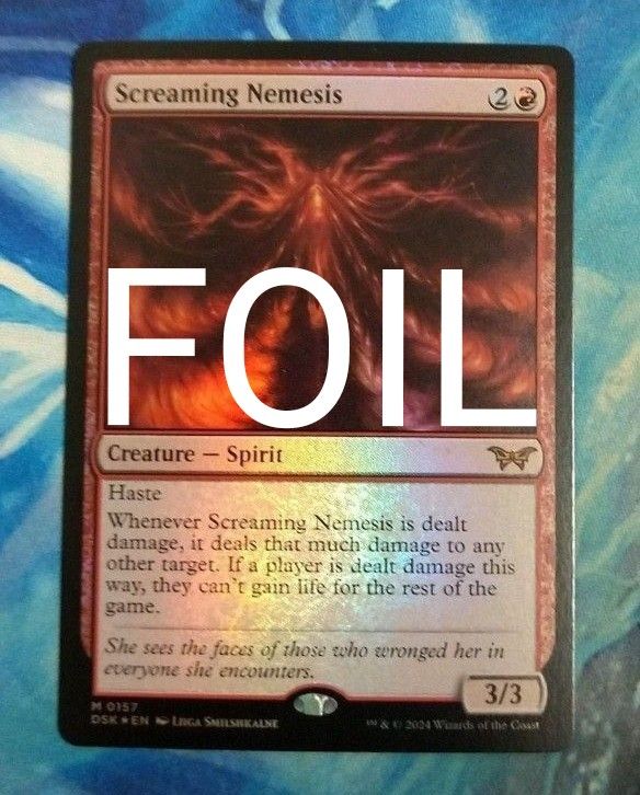 MTG 叫ぶ宿敵/Screaming Nemesis DSK 通常枠 英語版FOIL1枚｜Yahoo