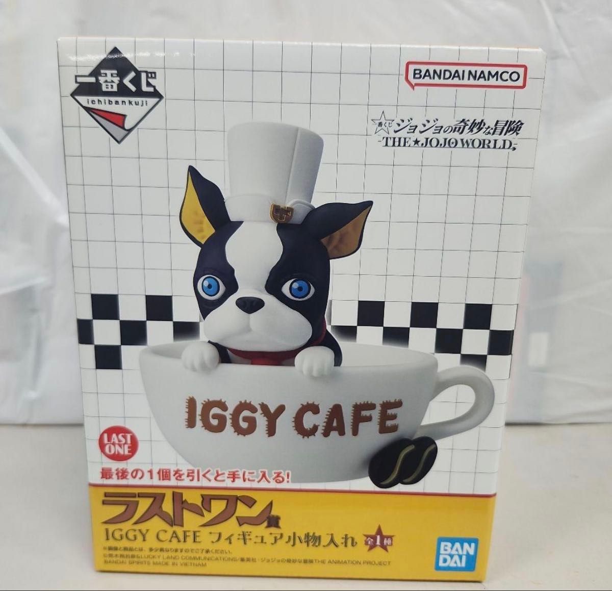 ジョジョワールド 一番くじ ラストワン賞 IGGY CAFE フィギュア小物