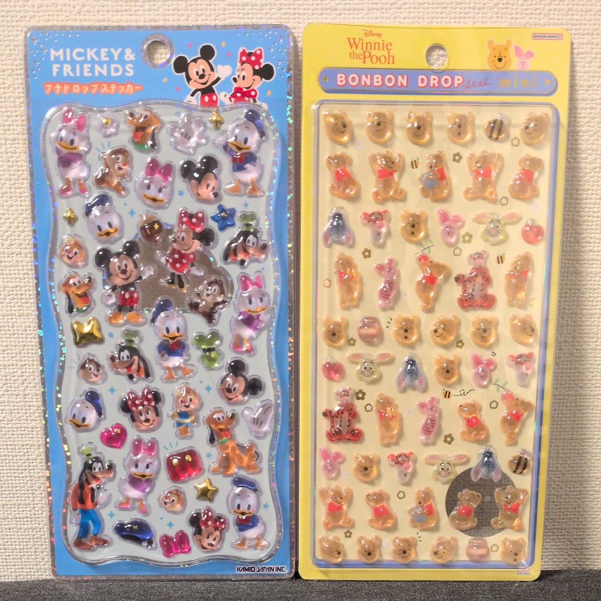 ディズニー プチドロップステッカー ミッキー&フレンズ ボンボン