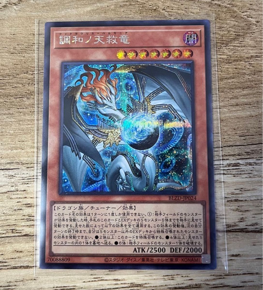 遊戯王 調和ノ天救竜 シークレット シク ブレイジングドミニオン