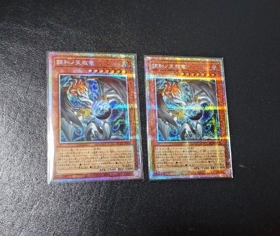 遊戯王調和ノ天救竜2枚プリズマティックシークレットレアプリズマプリ