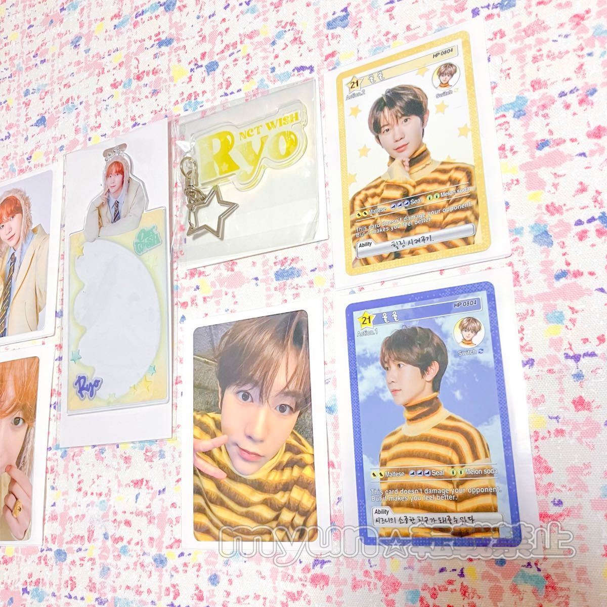 NCT WISH リョウ キーホルダー フォトカードスリーブ トレカ 9点セット