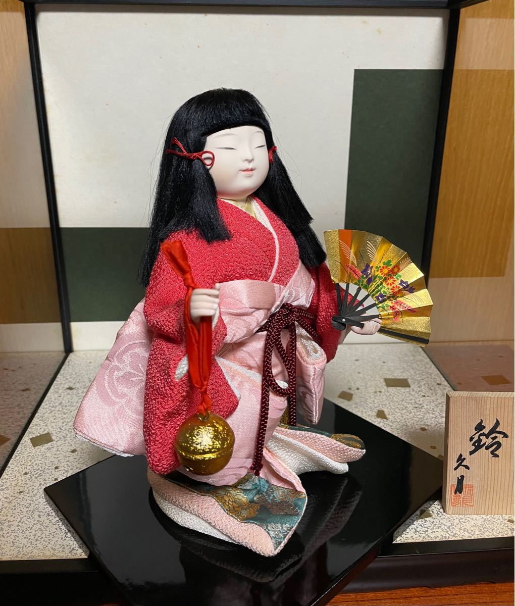 日本人形 ひな祭り 雛人形 久月 「鈴」 ガラスケース入り｜Yahoo