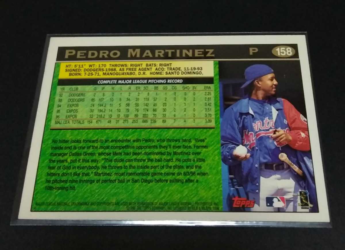 Yahoo!オークション - MLB 1996年 Topps ペドロ・マルティネス(エクス