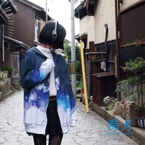 フルグラフィックパーカー ◇星とクラゲ◇ *curiosite* | BASEMENT CAVE.