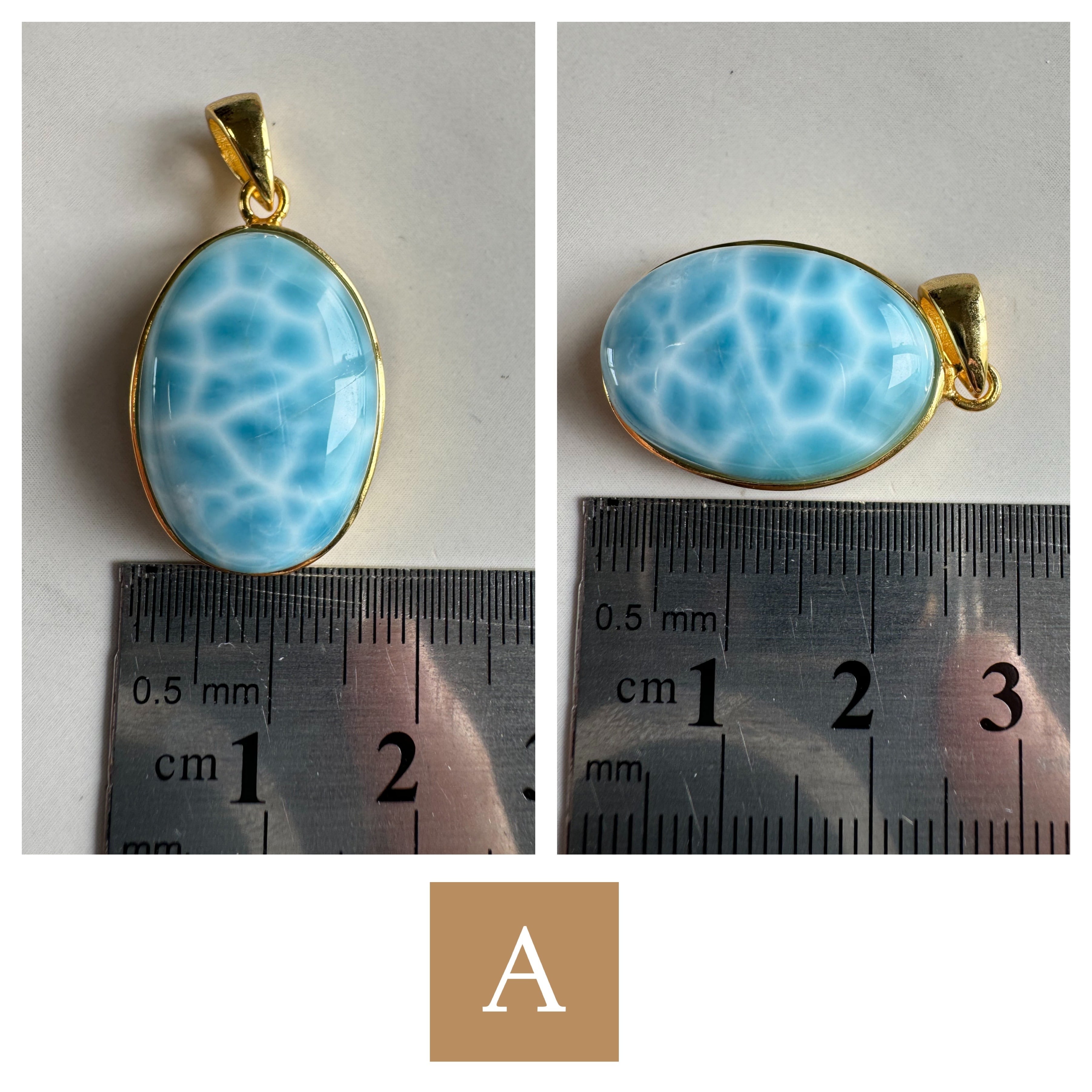Sランク Larimar necklace(セミオーダーラリマーネックレス