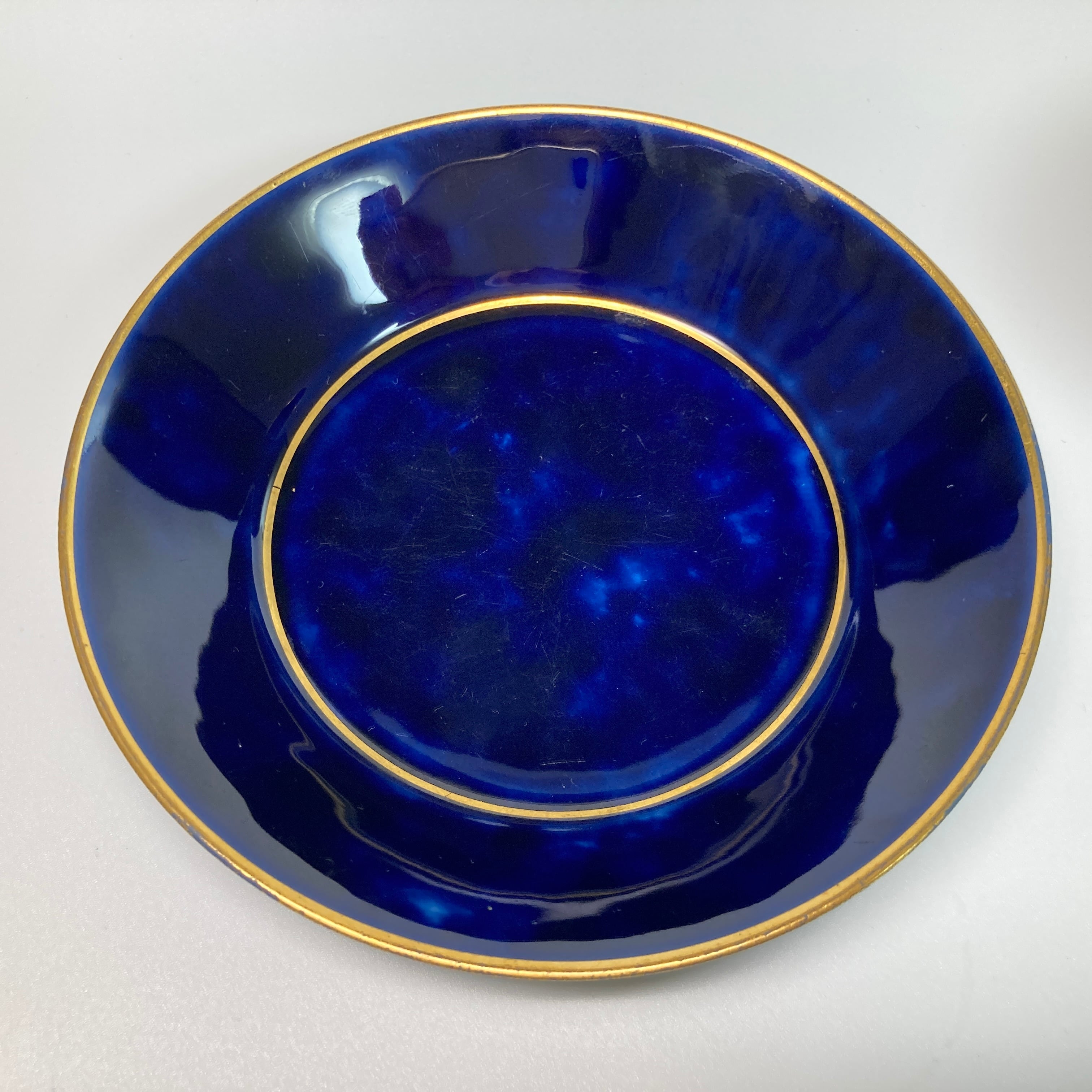 SEVRES セーブル 王者の青 クラウテッドブルー 雲模様 24金彩 コーヒー