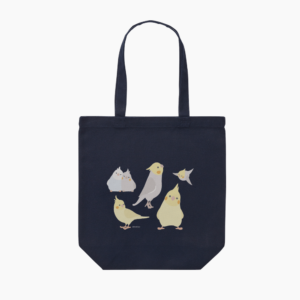 トートバッグ シンプルなセキセイインコイラストエコバック｜BIRDSTORY
