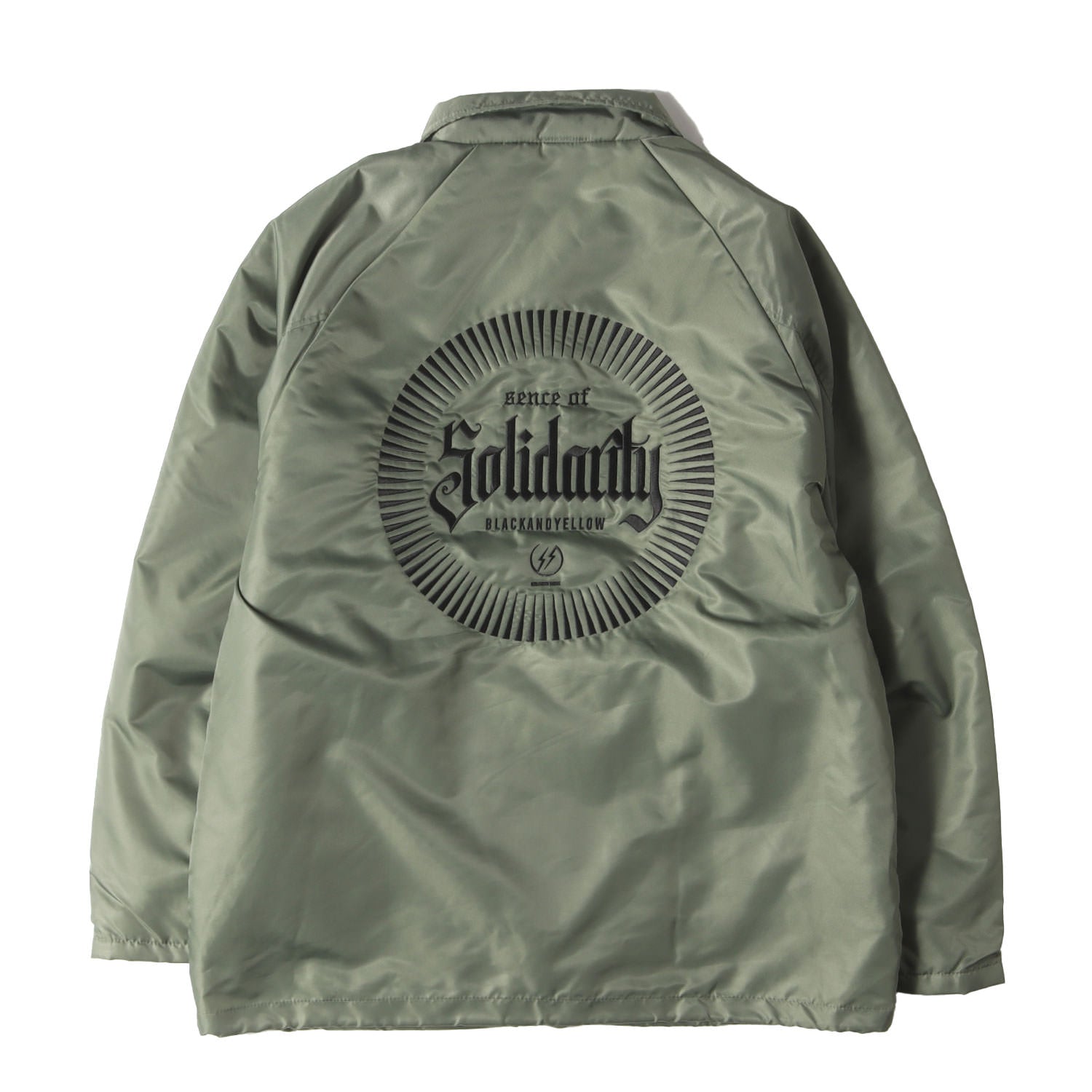 23SS ロゴ刺繍 裏ボア コーチジャケット(BOA COACH JKT SOLIDARITY