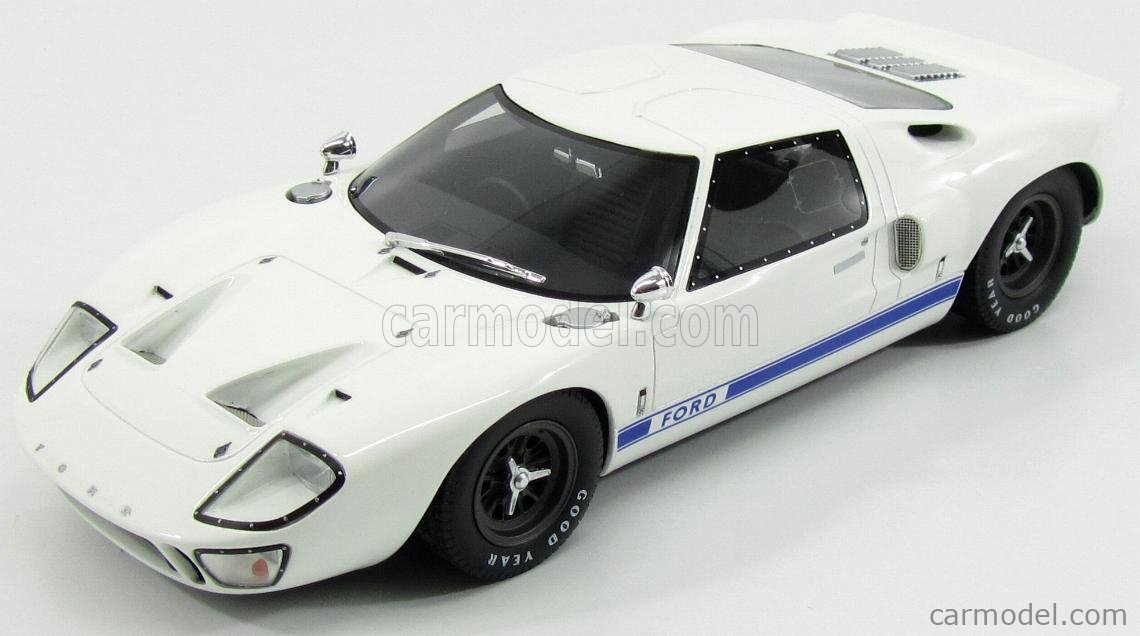 GT-SPIRIT GT131 Scale 1/18 | FORD USA GT40 MKI 1968 WHITE