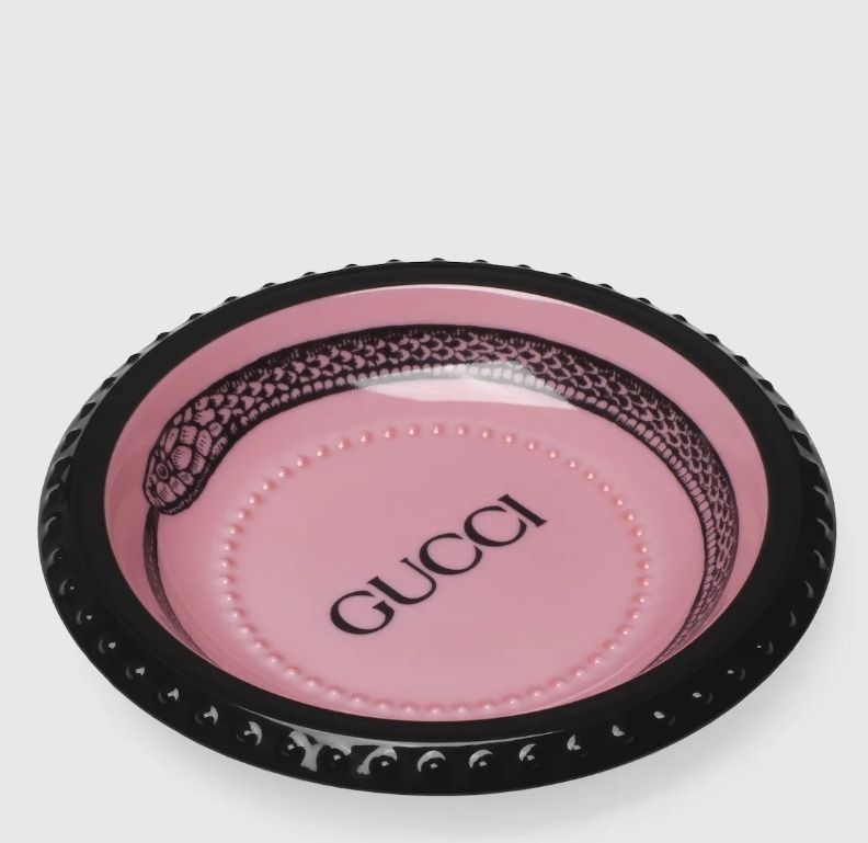 即発!GUCCI ロゴ 小物入れ アクセサリートレイ お皿 箱入 灰皿 (GUCCI