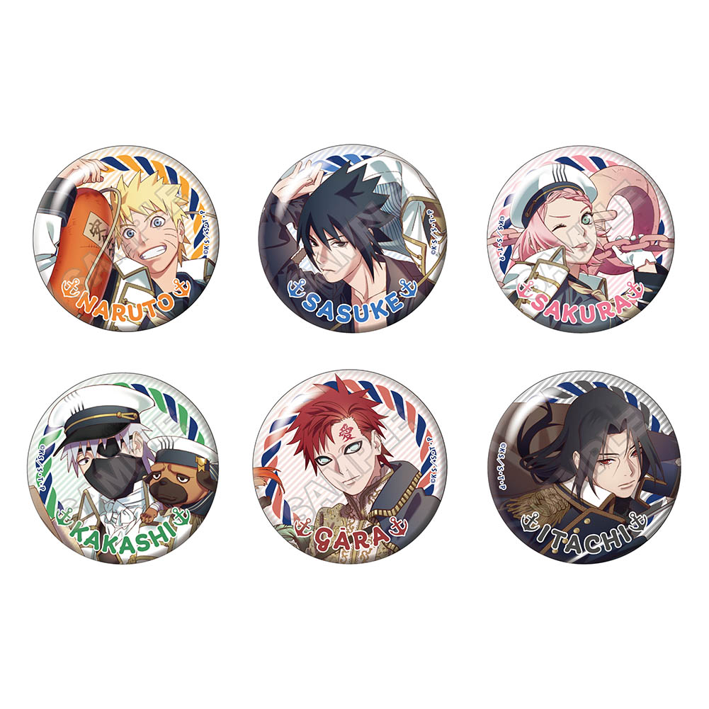 NARUTO-ナルト- 疾風伝_マリンルック 缶バッジ【BOX／6パック入り