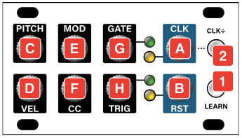 Intellijel Designs MIDI 1U— Clockface Modular