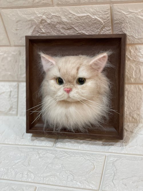 香港 羊毛フェルトの半立体フォトフレーム carrieonhandcraftstation