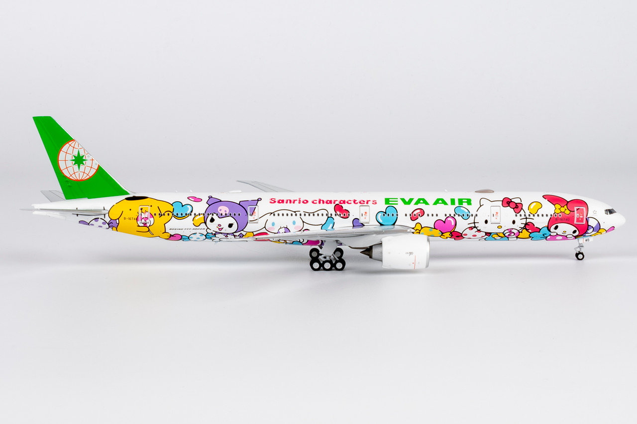 NG Model Eva Airways 777-300ER B-16740 HELLO KITTY “Candy Jet