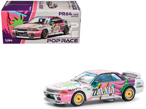 1/64 Poprace Nissan Skyline GTR R32 #22 Axia Group A Diecast Car