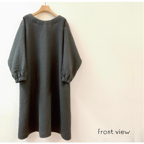 全4色 】おしゃれ 割烹着 リネン(FrenchLinen)100% ◎国産生地