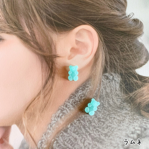 ジーノ ベアー シュガーグミ ピアス イヤリング ベアグミ くまちゃん