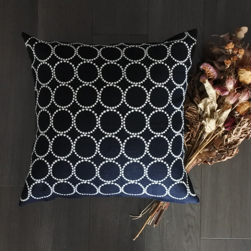 クッション付き∞ミナペルホネン∞タンバリン∞ブラック∞オリジナル