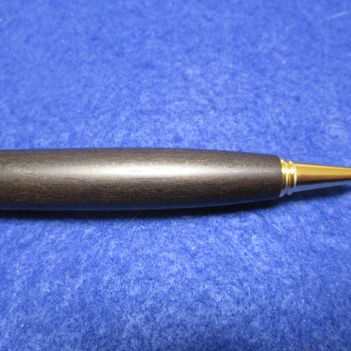 黒柿 真黒 蜜蠟ワックス仕上げ ワンピースタイシャープペンシル(0.5