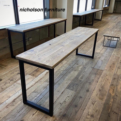 古材足場板シリーズ カウンターテーブル 作業机 陳列台 ディスプレイ