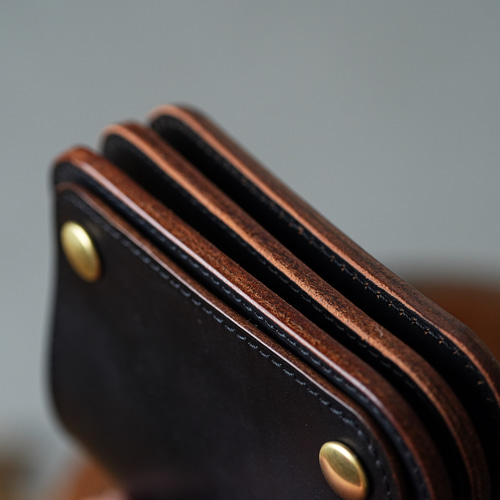 ショート トラッカーウォレット / Short Tracker Wallet < 茶芯