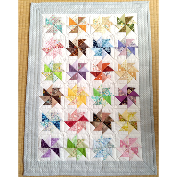 パッチワークキルトのタペストリー[送料無料] タペストリー・壁掛け