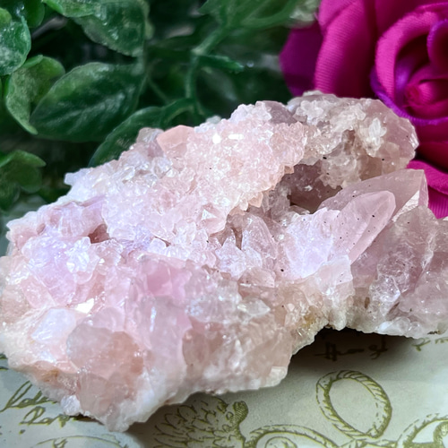 トラウマの昇華໒꒱ ピンクアメジスト クラスター ラフストーン 原石