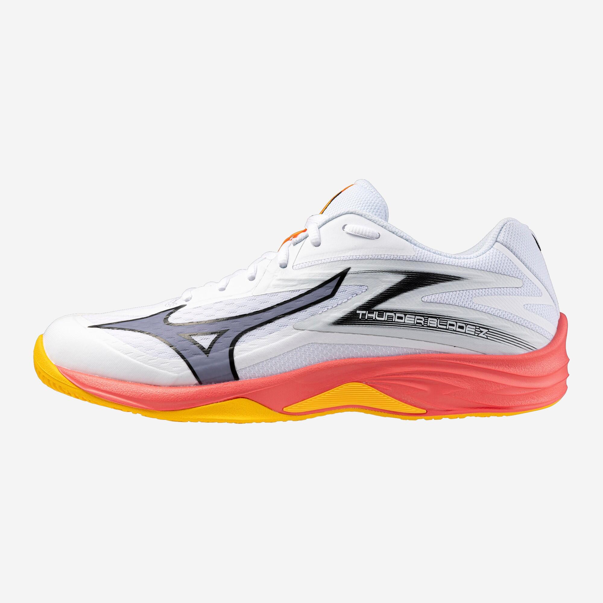 MIZUNO - Ghete de handbal Mizuno Thunderblade Z alb-portocaliu-roz