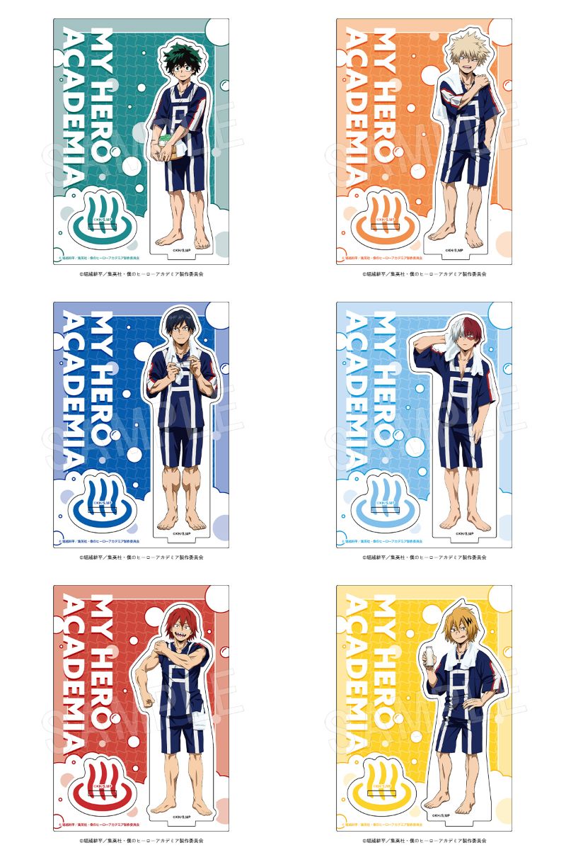 僕のヒーローアカデミア × 極楽湯&らくスパ お風呂 コラボグッズ 1月発売