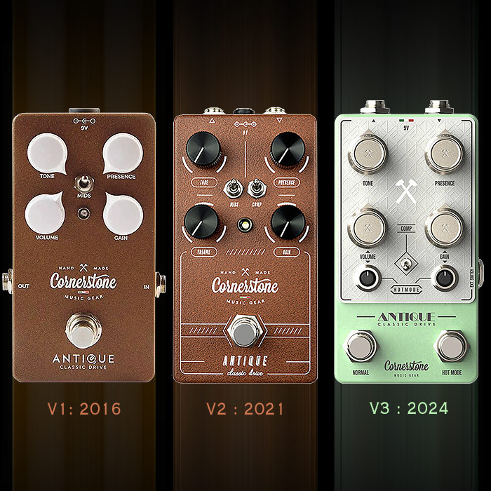 Guitar Pedal X - News - Cornerstone's new Antique V3 Dual Channel