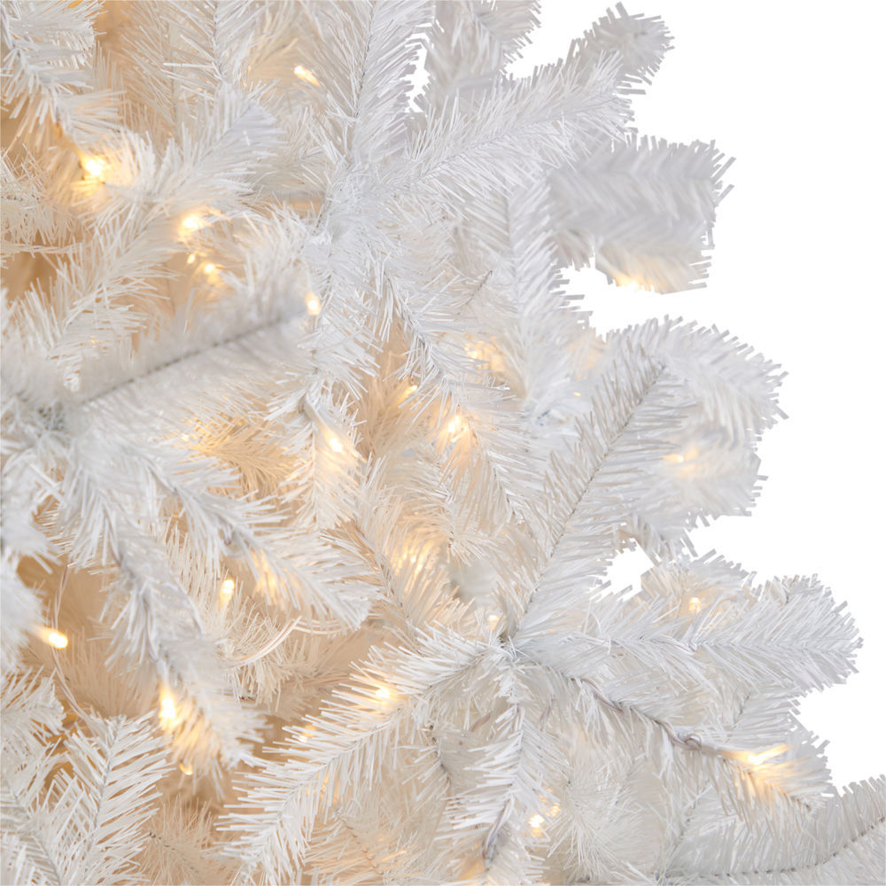 Nearly Natural 9' White Christmas Tree with 1860 Branches and 650