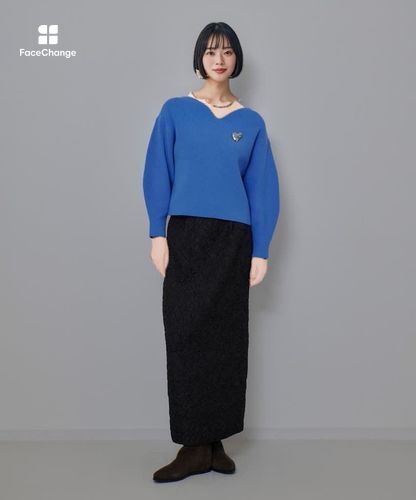 ハートネックプルオーバー|allureville OFFICIAL SITE / ONLINE SHOP