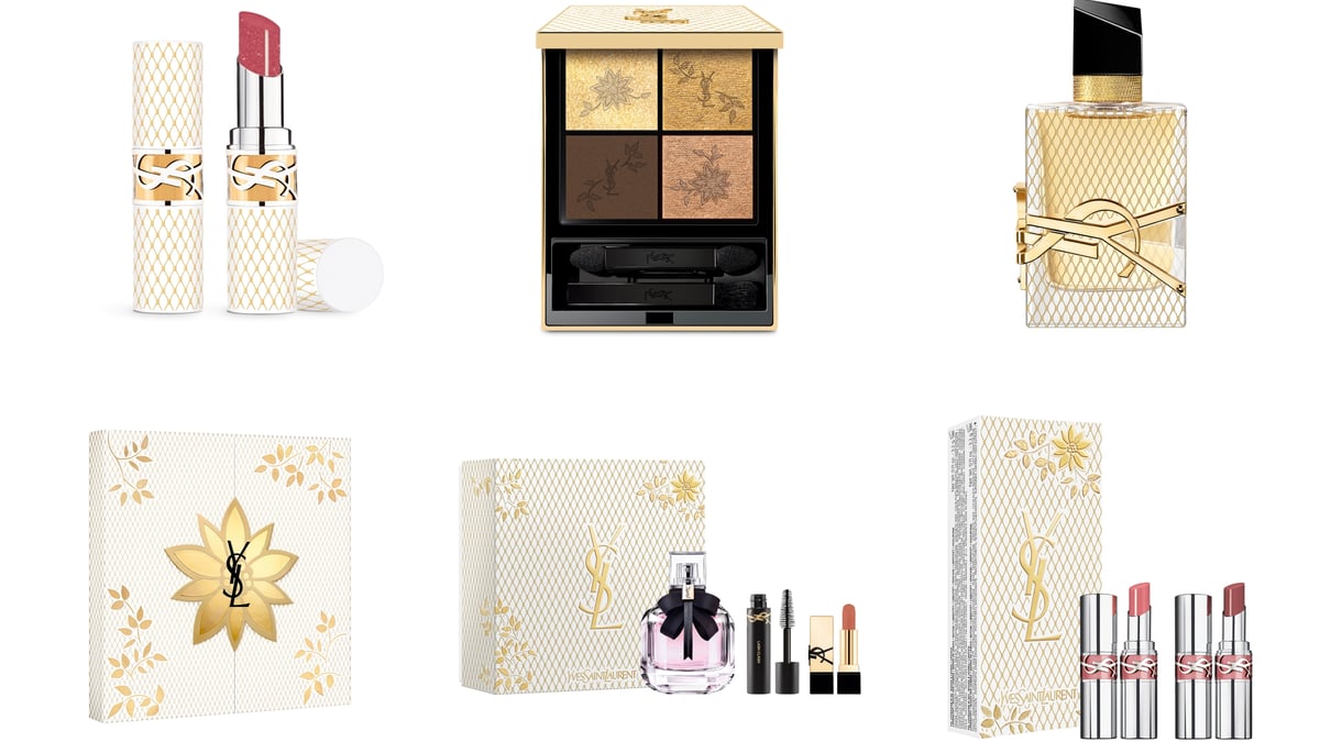2024年クリスマスコフレ】YSL：人気リップやアイパレットがゴールドの