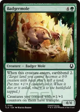 166)《アナグマモグラ/Badgermole》[TLA] 緑C | 日本最大級 MTG通販