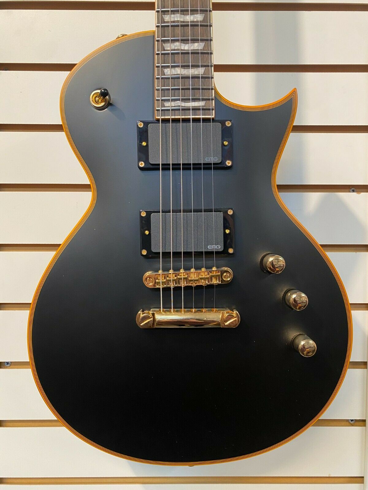 ESP/LTD EC-1000 Deluxe Electric Guitar - Vintage Black - Grass