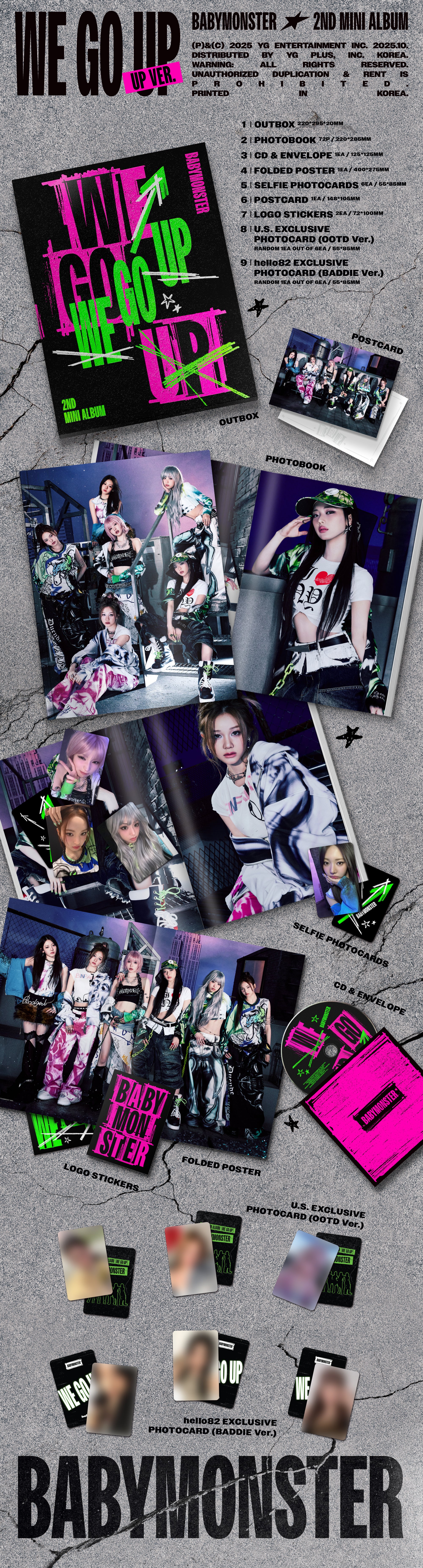 BABYMONSTER - WE GO UP - hello82 Exclusive – hello82.shop