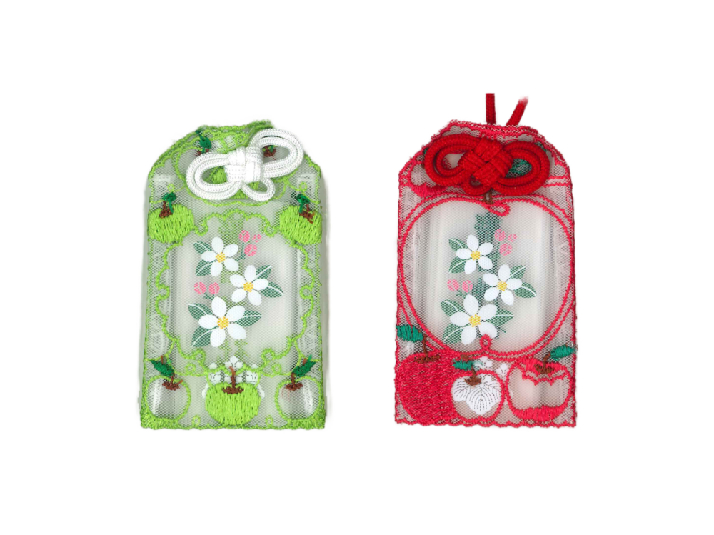 赤色】【青色/再授与】 心の健康りんごお守り｜廣田神社〜病厄除守護神