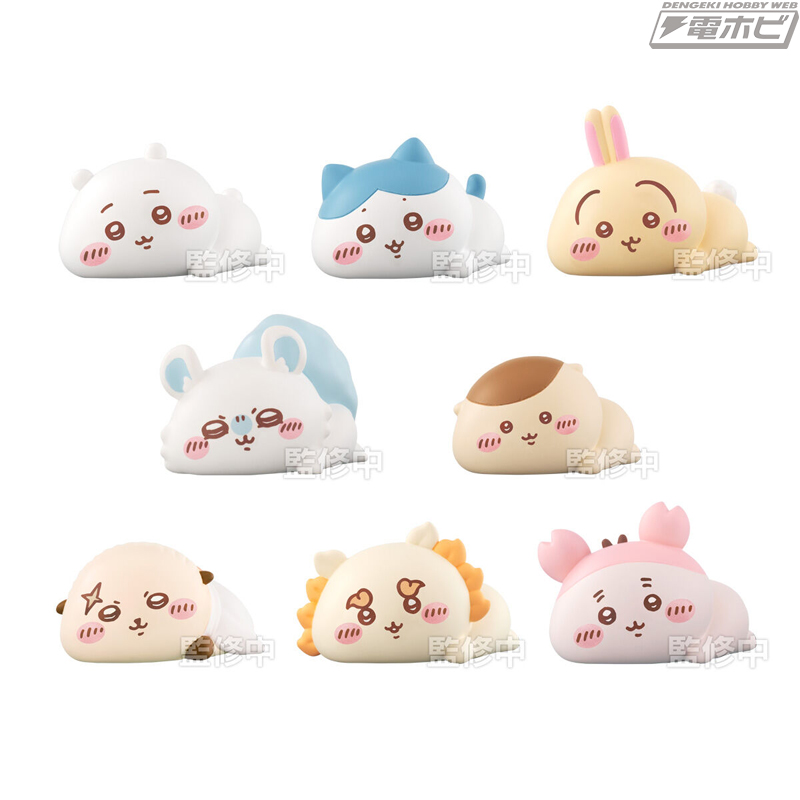 ちいかわ、ハチワレ、うさぎ、モモンガたちが、もっちり柔らかなソフビ