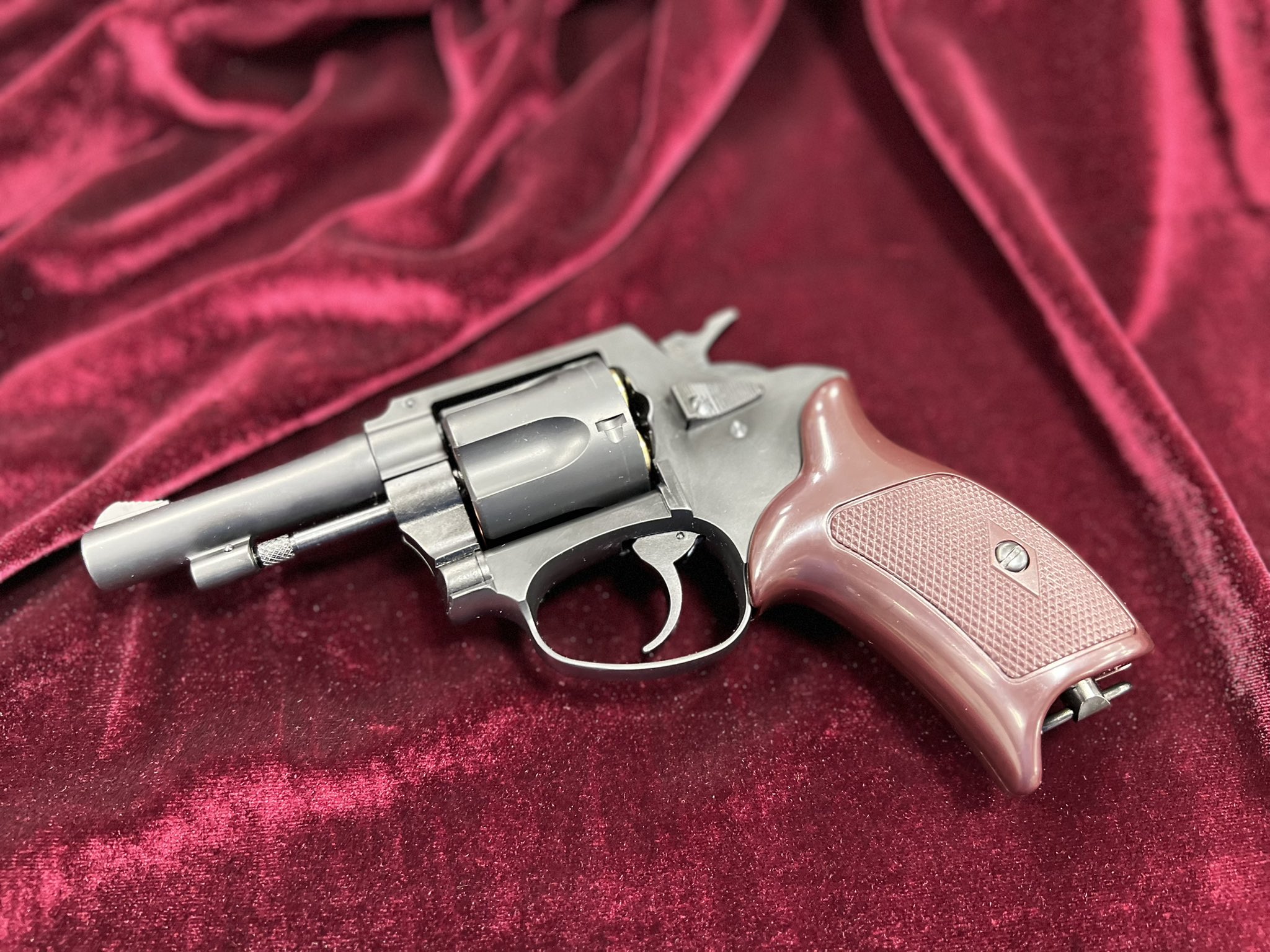 ポリスリボルバー 77ミリ銃身（3inch） ブラックABS | 鉄道模型