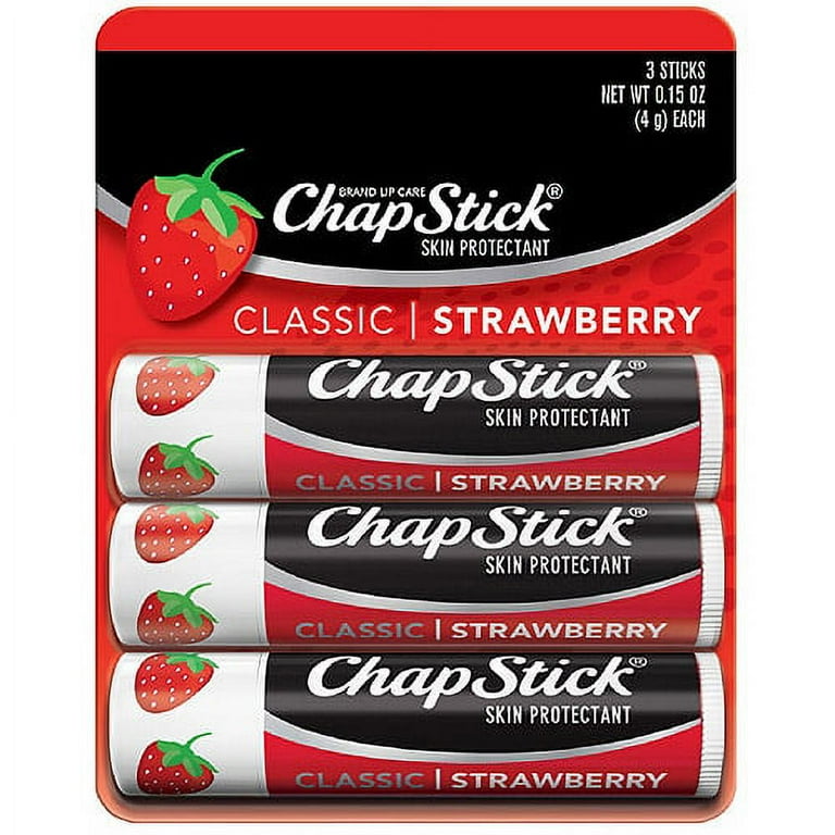 Chapstick Strawberry 3 Pk - Walmart.com