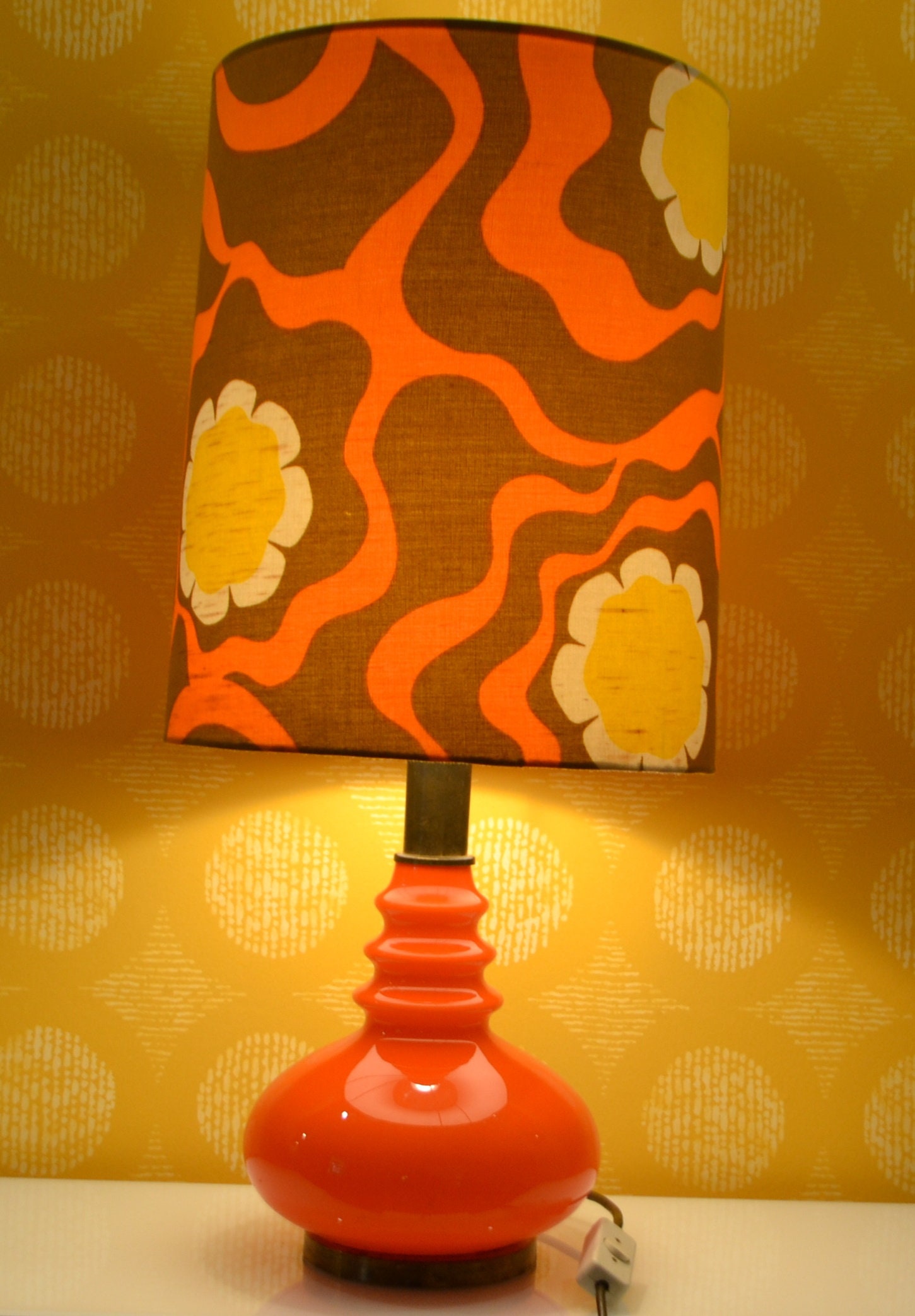 Vintage 70s Retro Mid Century Space Age Lamp Seventies Space Age