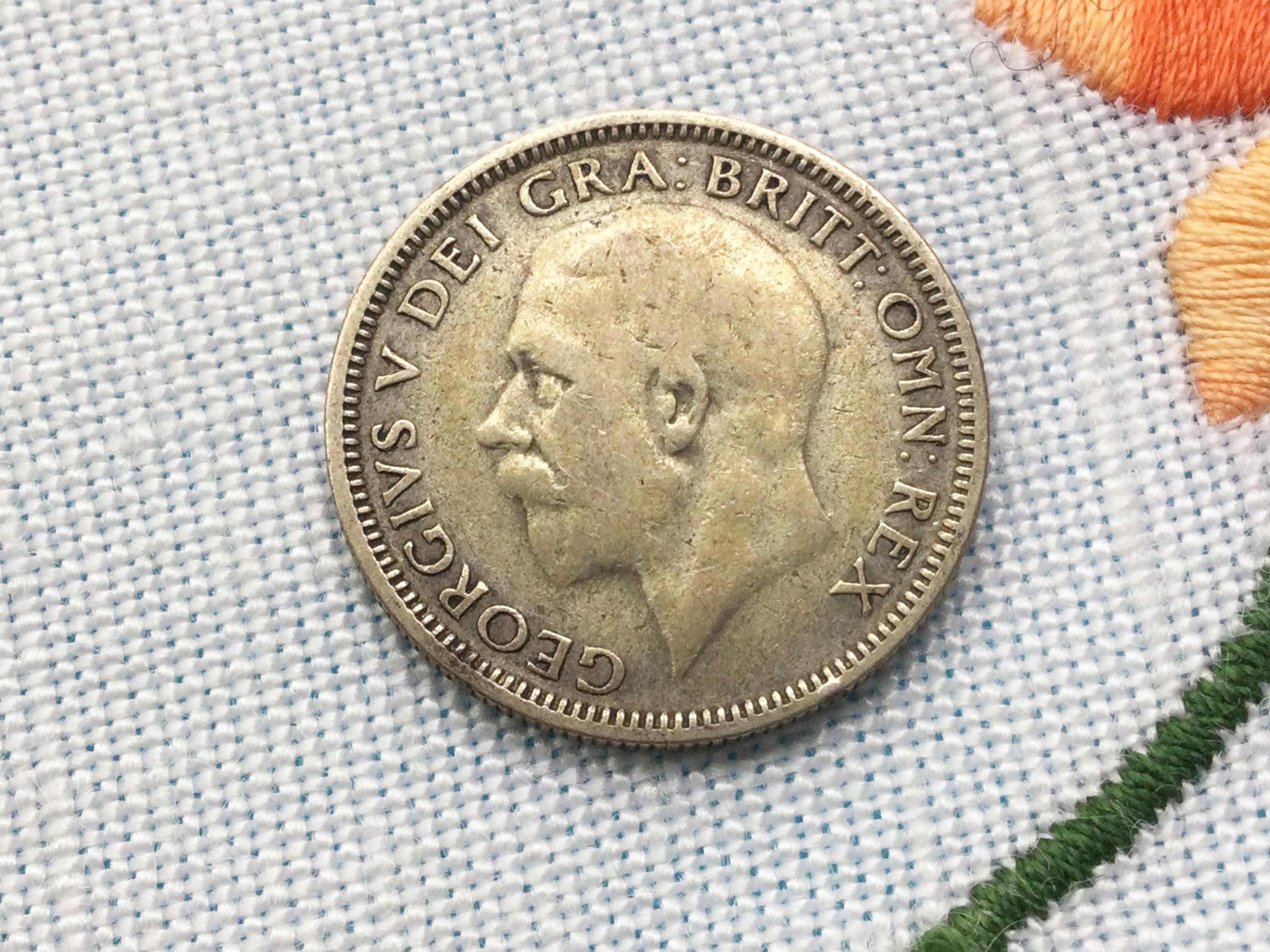 1934年 銀シリング貨幣：ジョージ5世 英国コレクターズアイテム、幸運