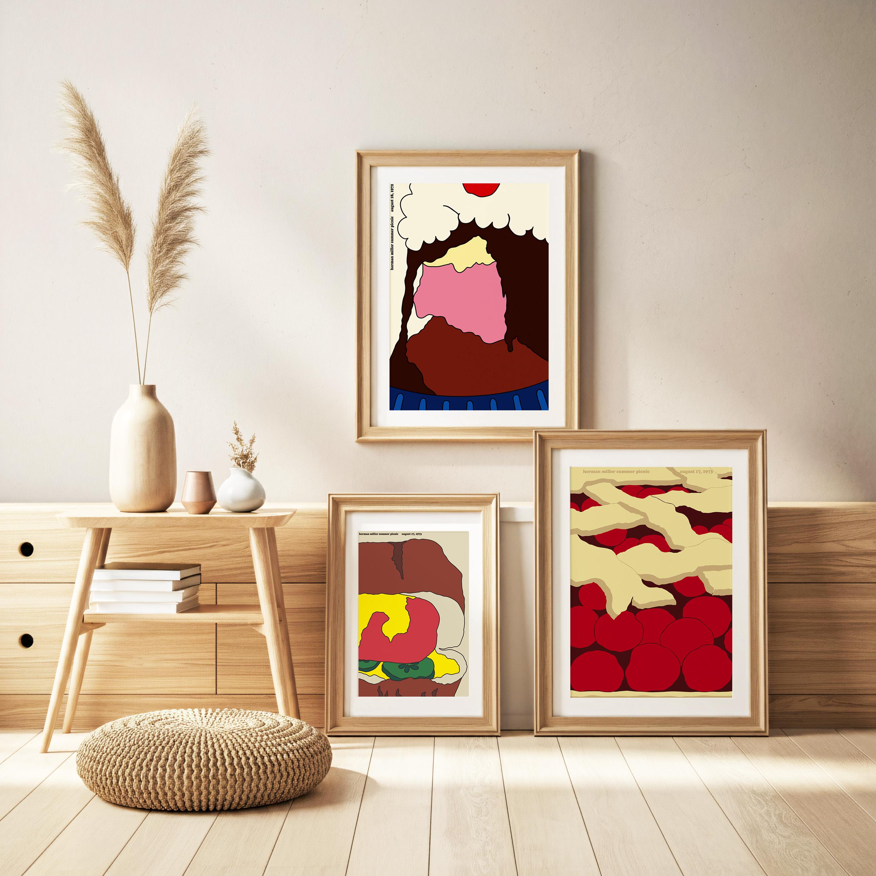 Herman Miller Summer Picnic Poster: Mid-century Modern Art Print